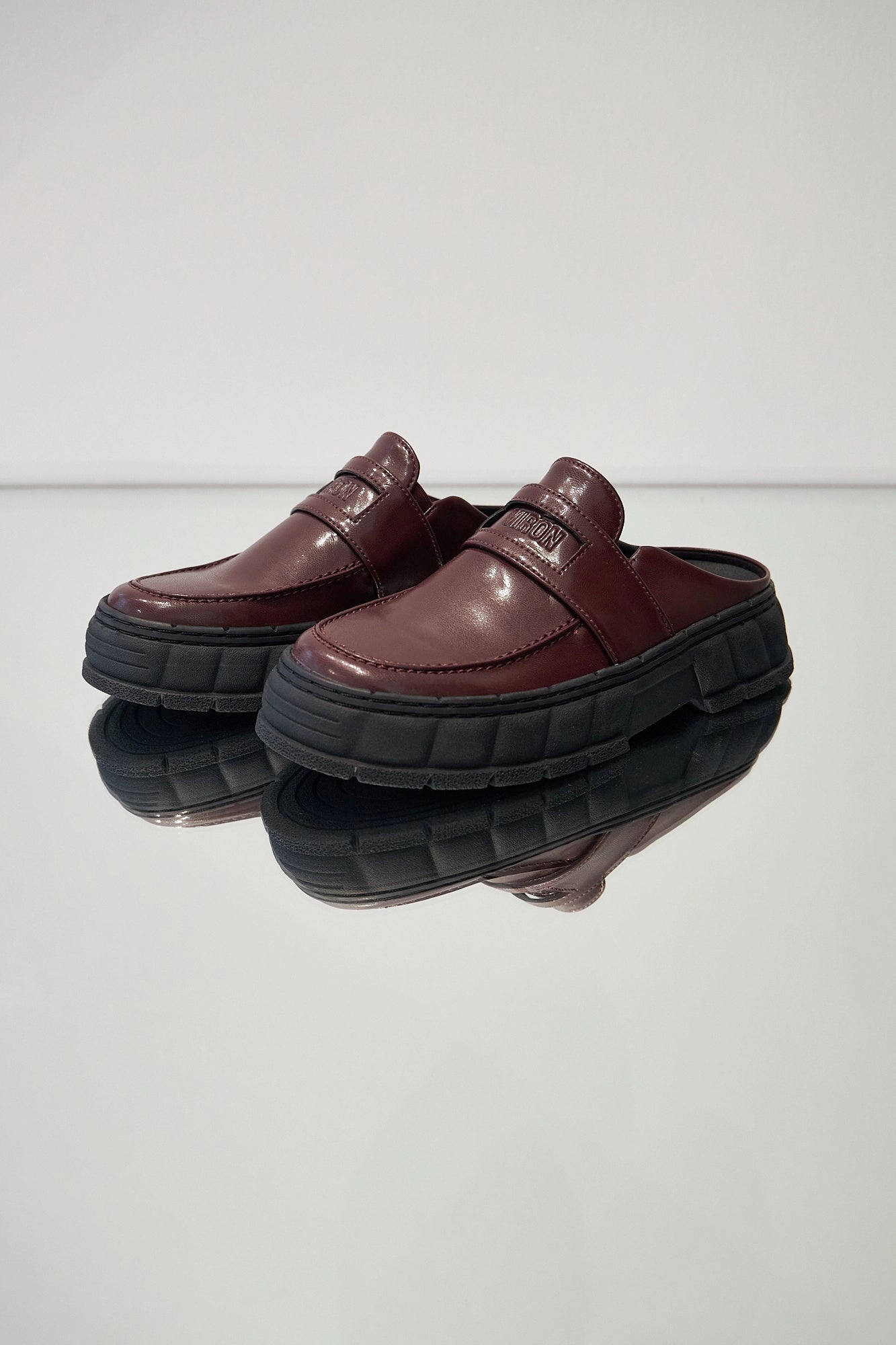 1969 Burgundy Apple Vegan Loafers Chunky