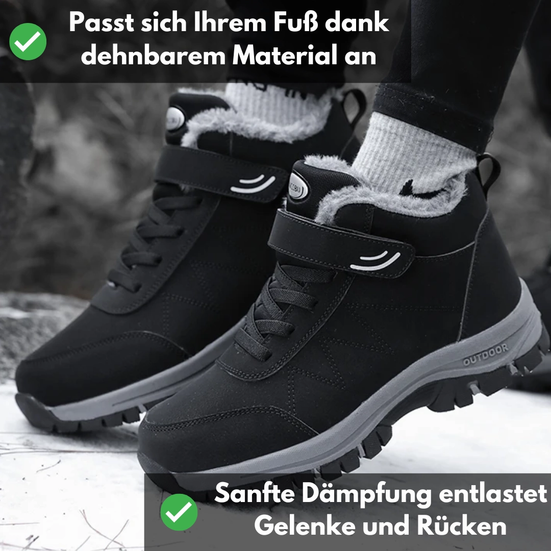 1 1 Ergonomischer Klettverschluss-Stiefel mit grozgigem Zehen - und Fersenbereich - OrthoRelief Stiefel Für Gartenarbeit