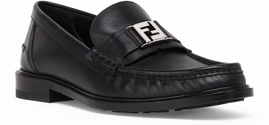 7D1601 NA7F0 QA1 BLACK FENDI MEN SHOES Gant Boery Loafers
