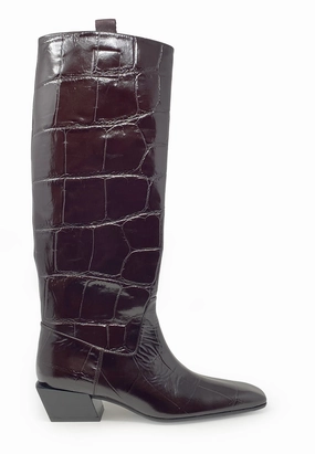 8263 Langschaft Boot |Testa Di Moro Kroko Stiefel 47