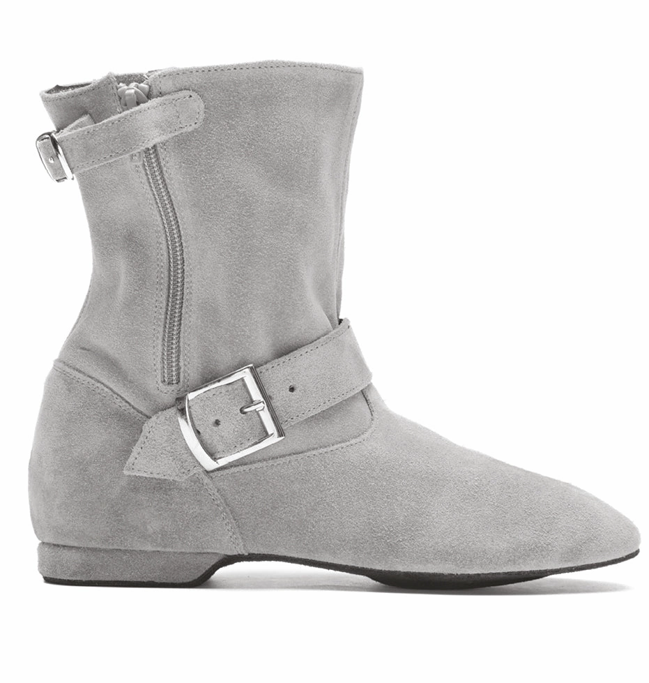 8835 niedrige West Coast Swing Stiefel in Grau Stiefel Mit Kleid Kombinieren
