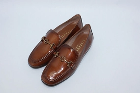 Chunky Retro Loafers 'Julieta' Tan Patent Loafer
