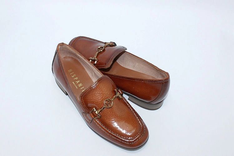 'Julieta' Tan Patent Loafer Cos Chunky Loafers