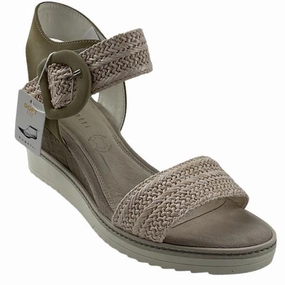 Bugatti Damen Sandalen 411-A2P83-6955-5272 Beige/Hellgrn Sergio Bardi Sandalen