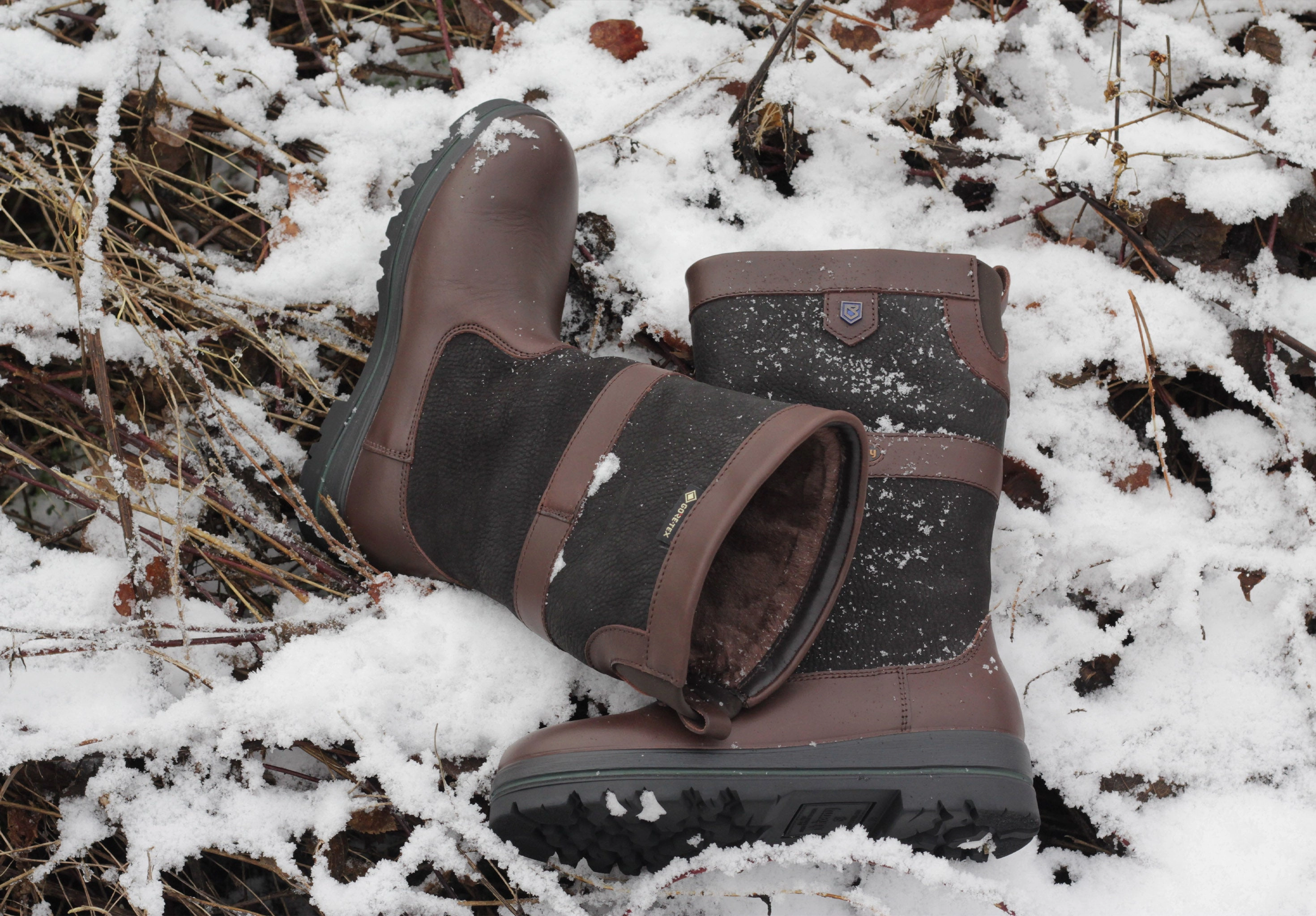 Stiefel Mit Vielen Schnallen Donegal Herren Winterstiefel - Black/Brown