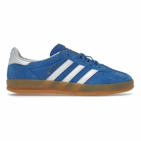 Weiße Sneaker Sauber Machen adidas Gazelle Indoor Blue Bird Gum