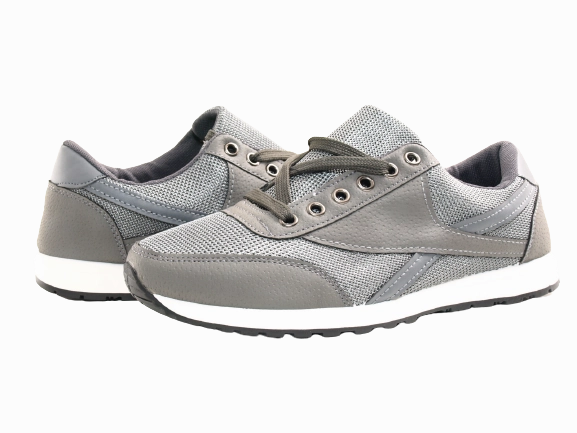 Herren Freizeit Sport Schuhe Turnschuhe Laufschuhe Sneaker Grey # 9064-9 Kik Sneaker Socken