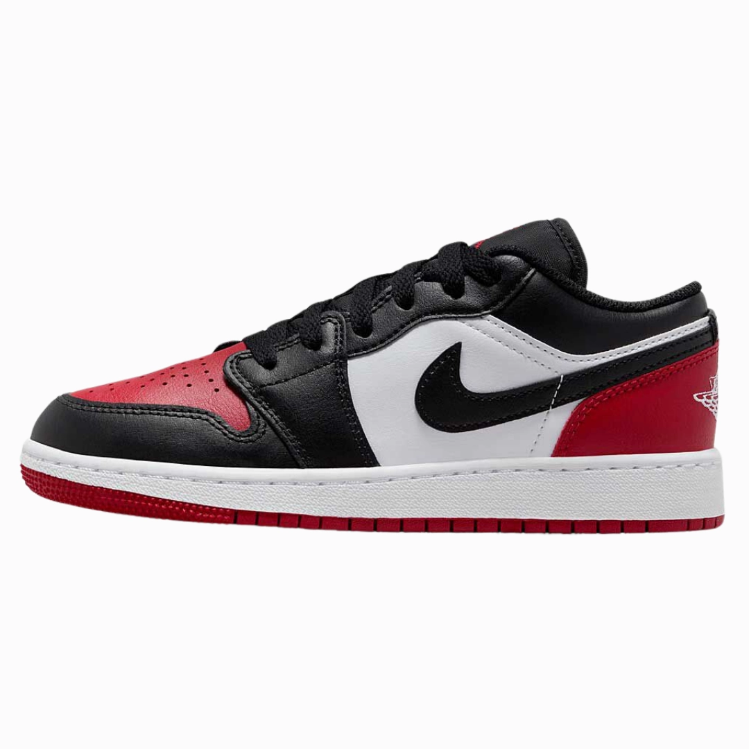 Brown Sneaker Air Jordan 1 Low GS Bred Toe EU 38,5 40