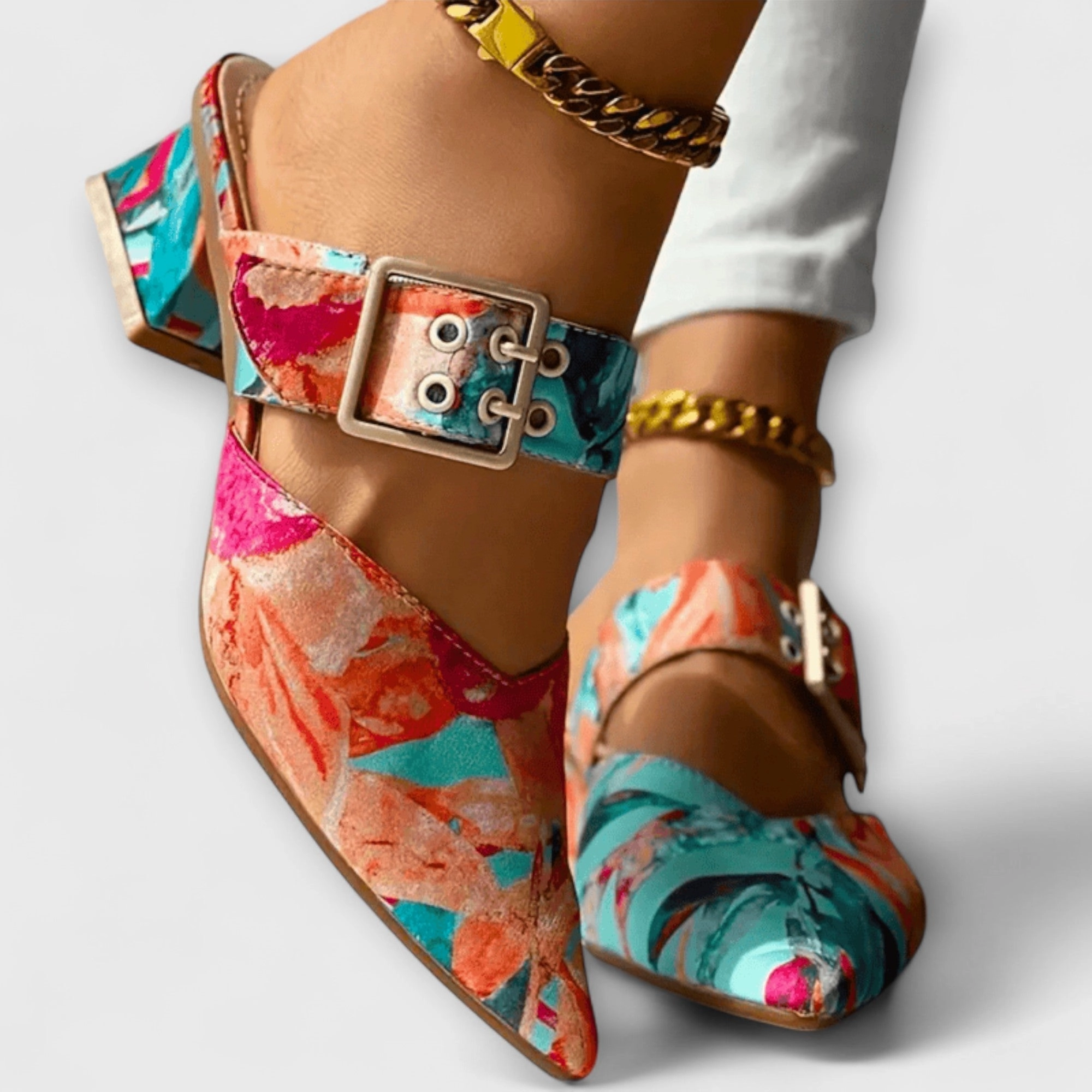 Alissara  Orthopdische Absatzschuhe mit stilvollem Komfort Sandalen 5cm Absatz