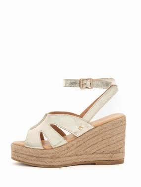 Sandalen Größe 31 Alix | Espadrilles Sleehak Goud