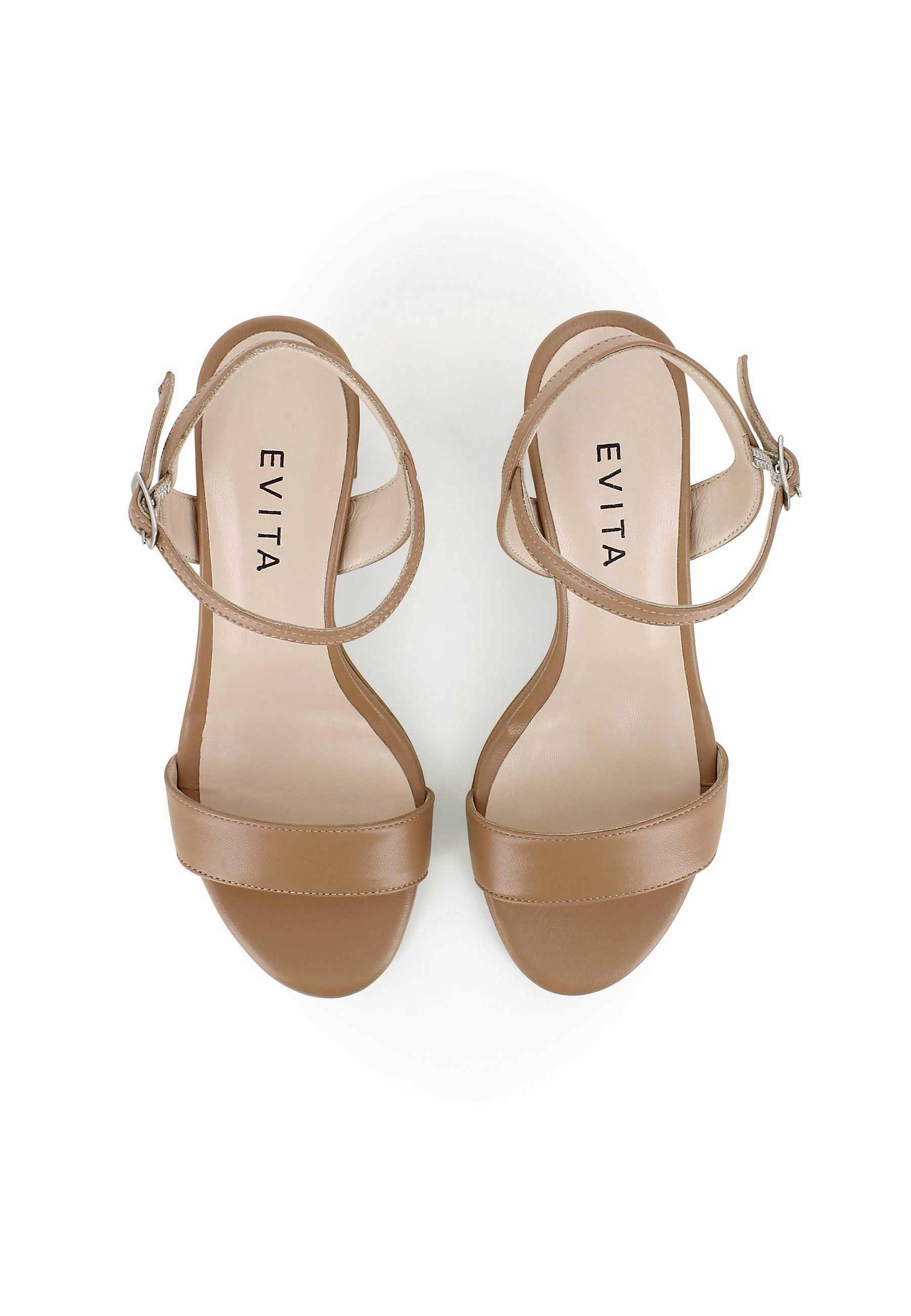 Alte Laufschuhe Entsorgen AMBRA Damen Sandalette  -  Glattleder Hellbraun