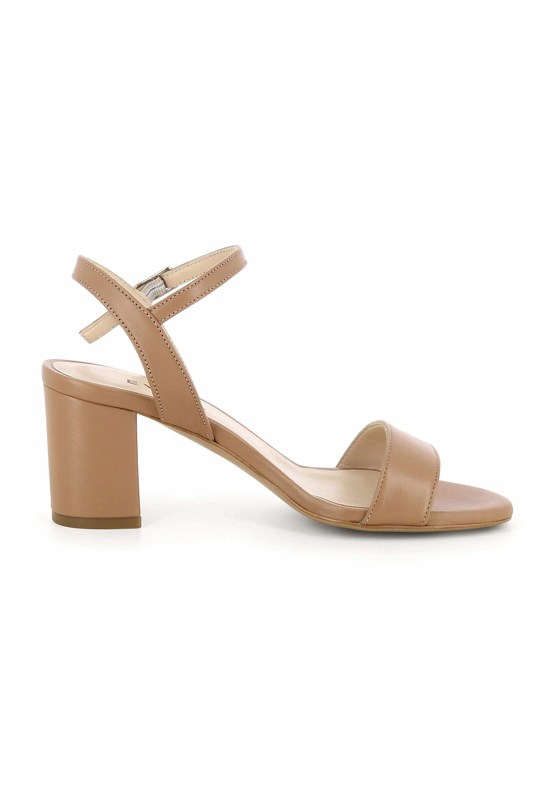 AMBRA Damen Sandalette  -  Glattleder Hellbraun Beste Neutrale Laufschuhe