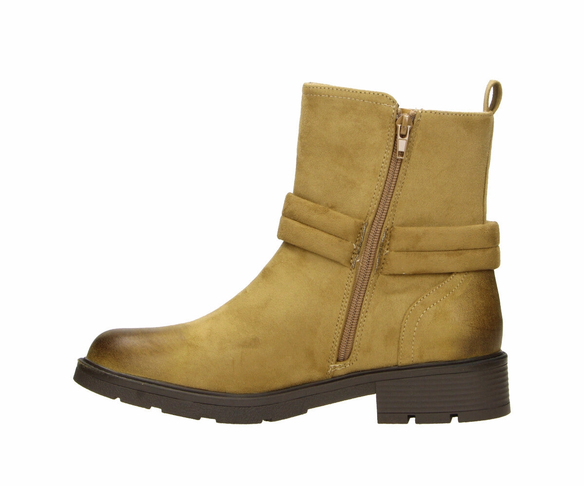 Aneli in Cognac textile (MF)  - Damen Stiefelette Butterfly Ankle Boots