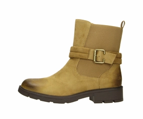 Aneli in Cognac textile (MF)  - Damen Stiefelette Rustic Ankle Boots