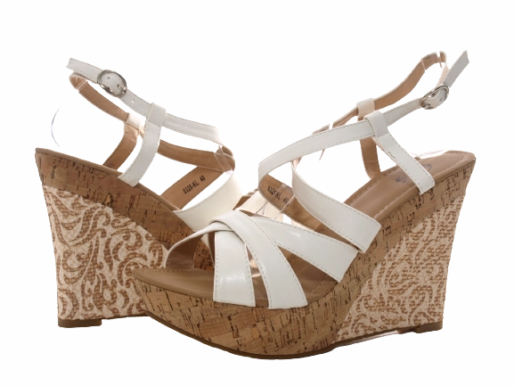 Damen Keilabsatz Wedges Plateau Sandalen Sandaletten Keilabsatz Rmer White # 0320 Elten Maverick Sicherheitsschuhe S1p