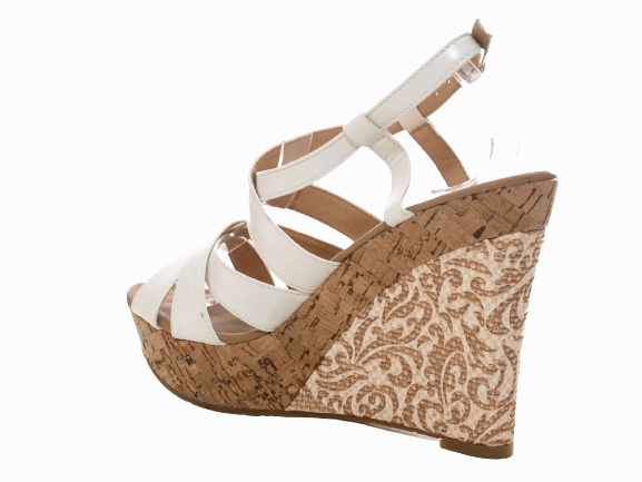 Sicherheitsschuhe Wildleder Damen Keilabsatz Wedges Plateau Sandalen Sandaletten Keilabsatz Rmer White # 0320