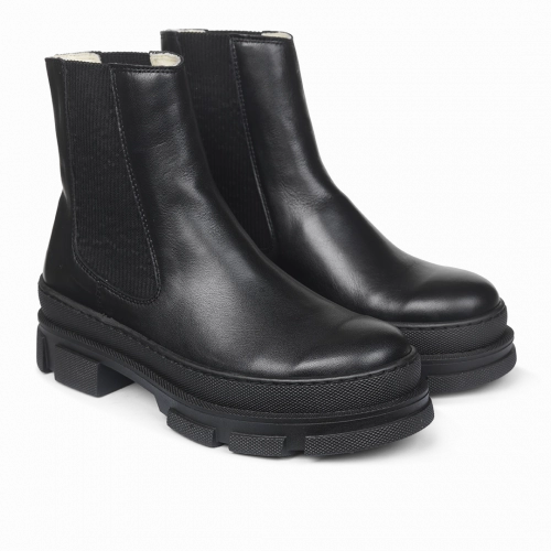 Chelsea Snow Boots Angulus - Geftterter Chelsea Schwarz