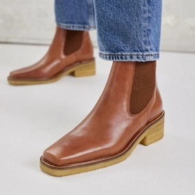 Angulus - Square Toe Boots Cognac 1609 Chelsea Boots