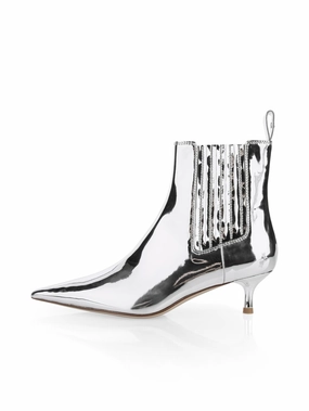 Best Ankle Boots For Dresses Stiefelette Mirror silber