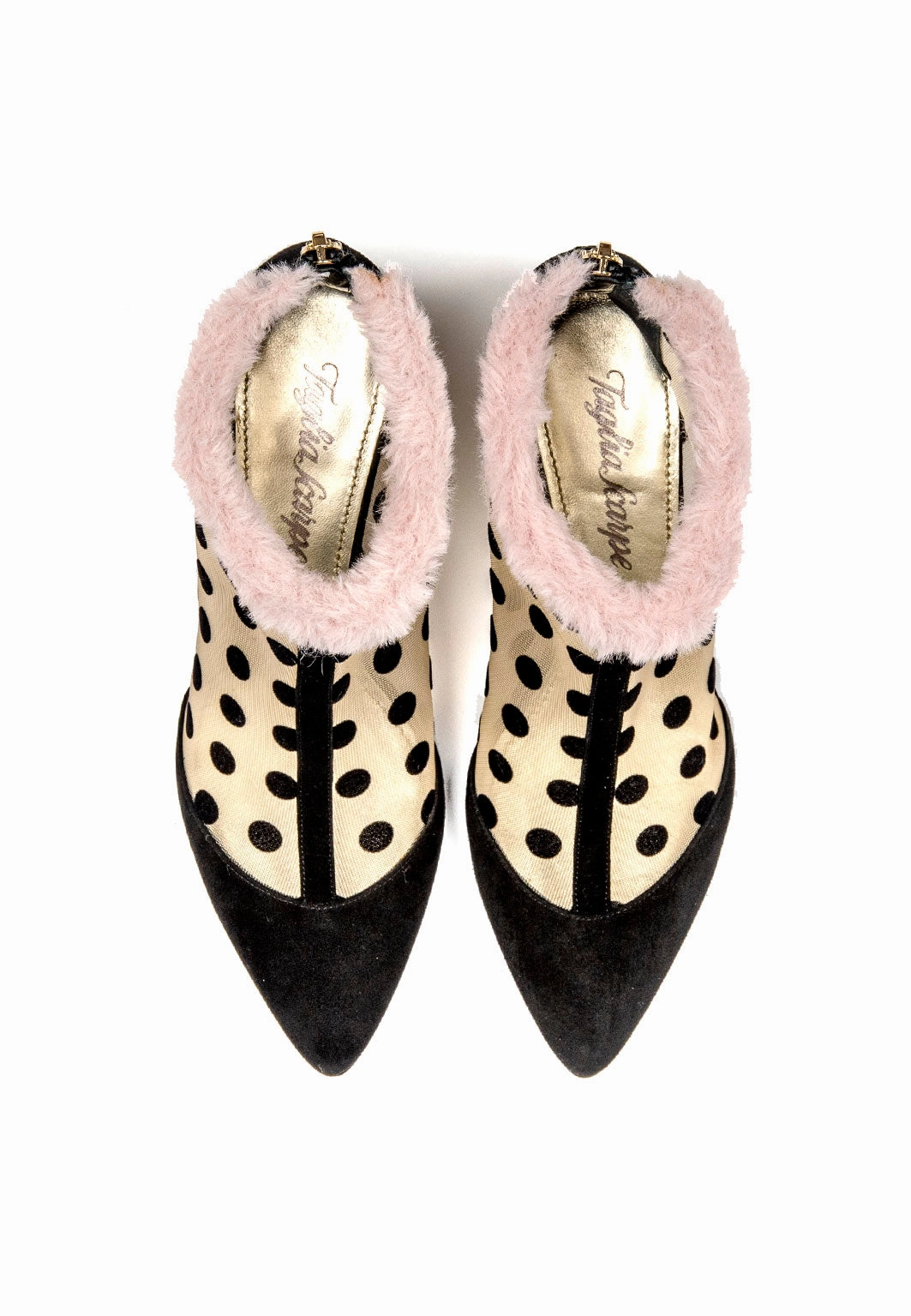 Sommer Ankle Boots Größe 39 Ankle Boots aus gepunktetem Mesh in Schwarz