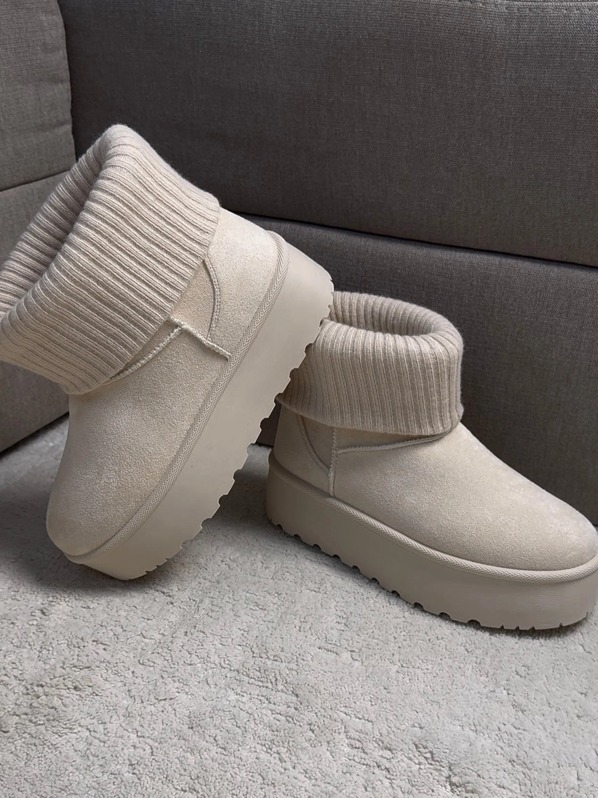 Plaid Ankle Boots Plateau Stiefeletten Mary