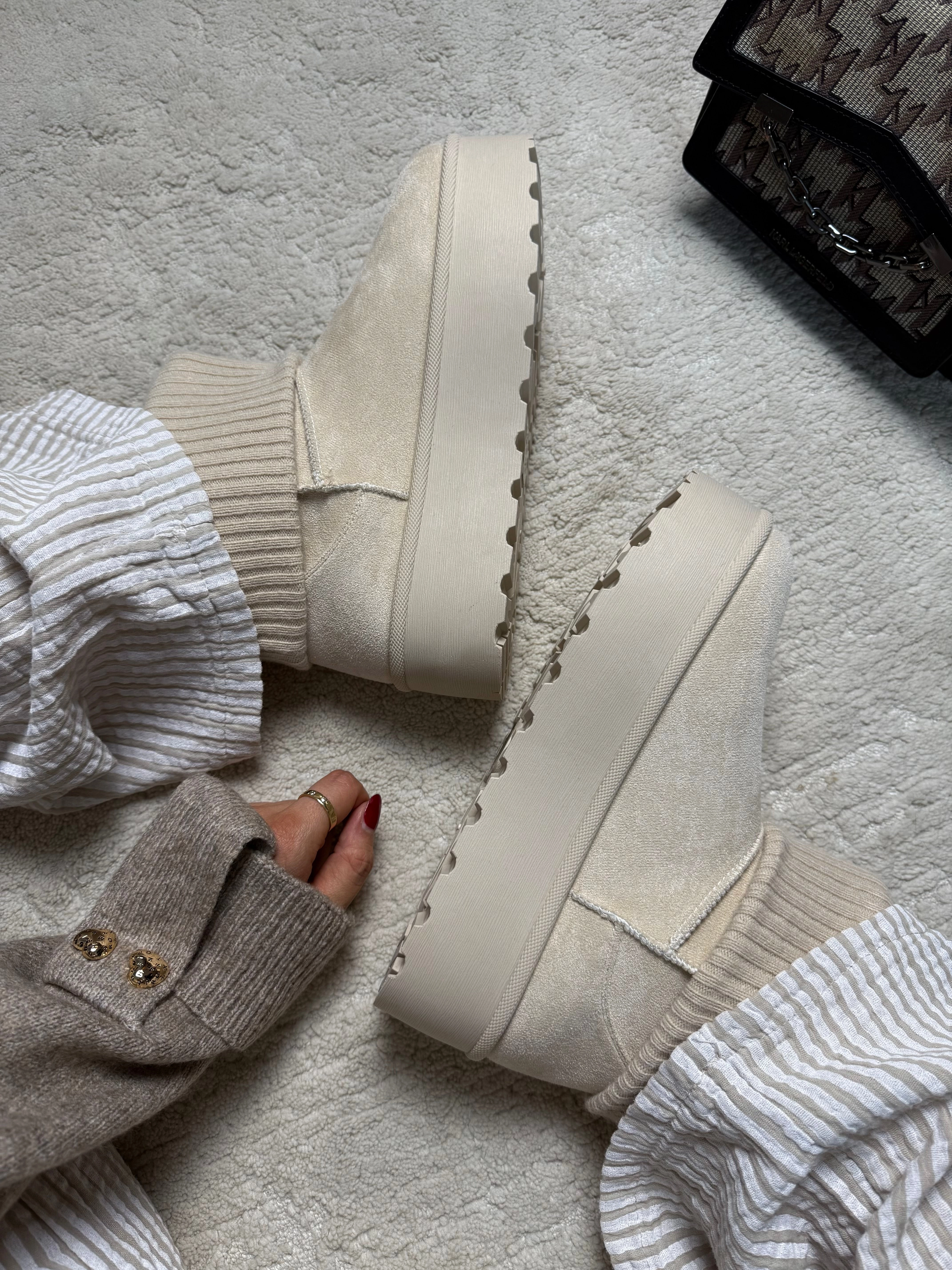 Plateau Stiefeletten Mary Ankle Boots Tight