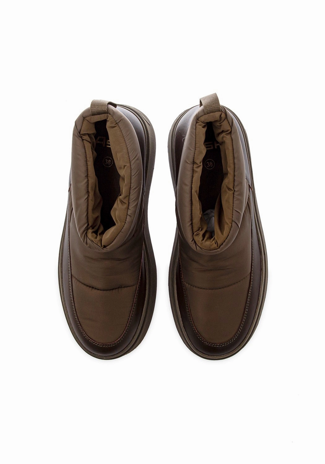 Maxi07 Comb G  Puffy Nylon grey/green C1 Pvc Ankle Boots Blockabsatz