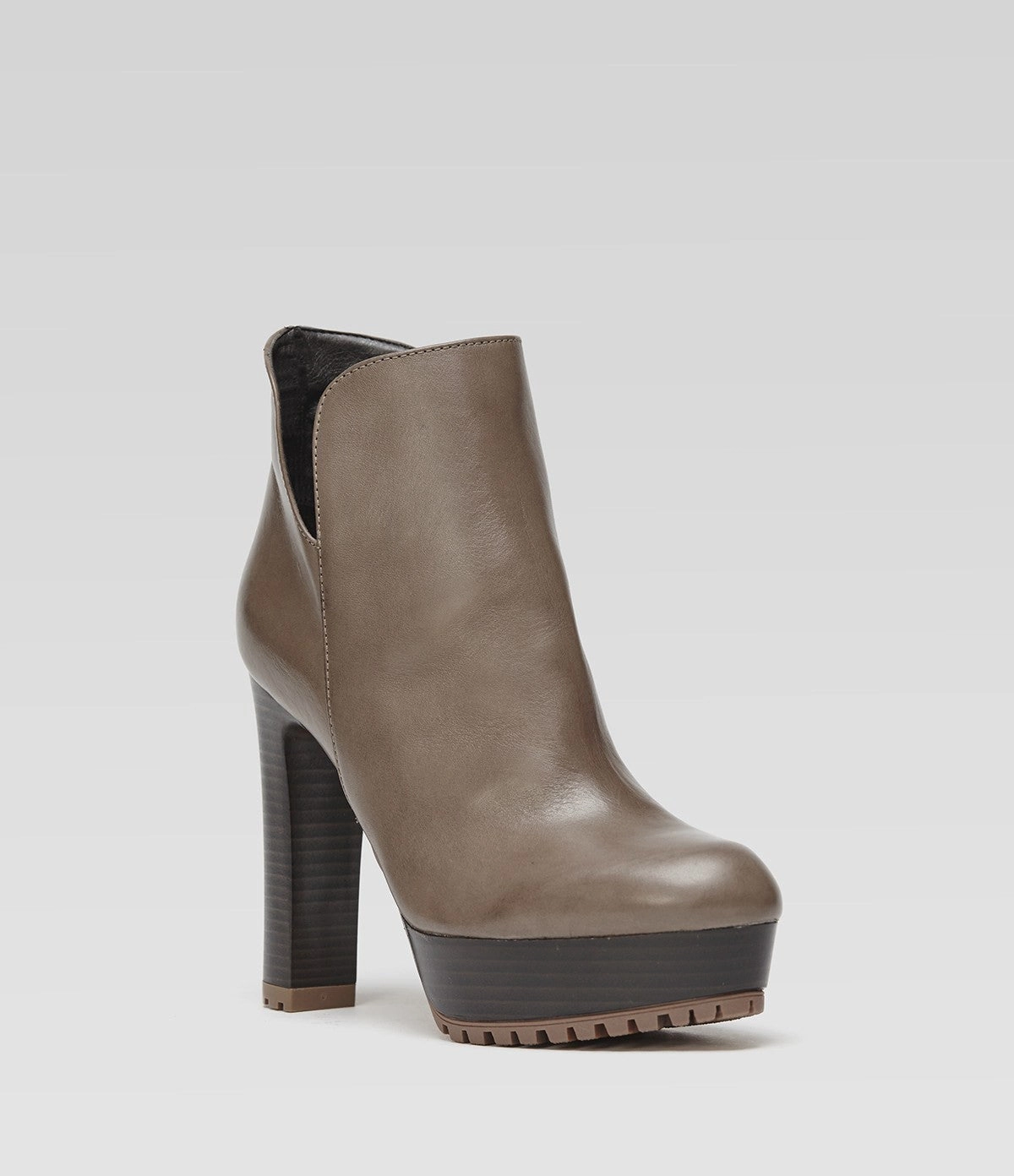 Plateau Stiefelette Aby taupe Sarah Schuhe Stiefeletten Ankle Boots