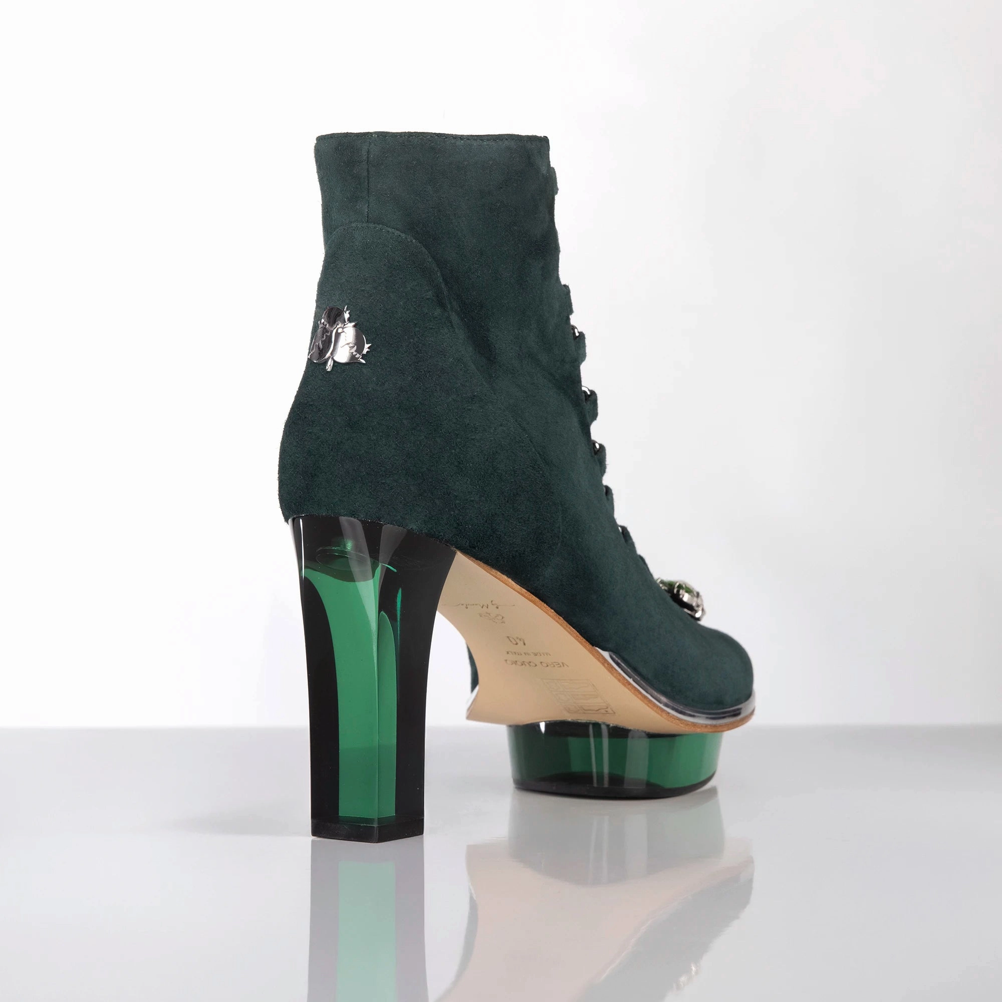 Ankle Boots Sommer 2015 SMARAGDIS grne Closetoes Stiefeletten