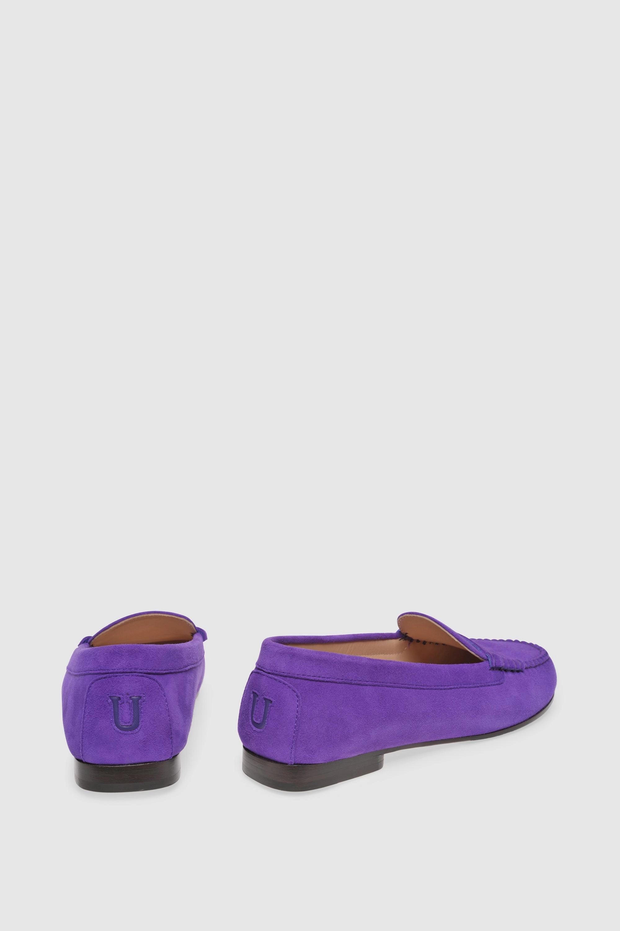 With Gold Chain Loafer 1490 Viola Camoscio