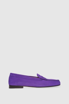 Loafer 1490 Viola Camoscio Chunky Loafers Wide Fit