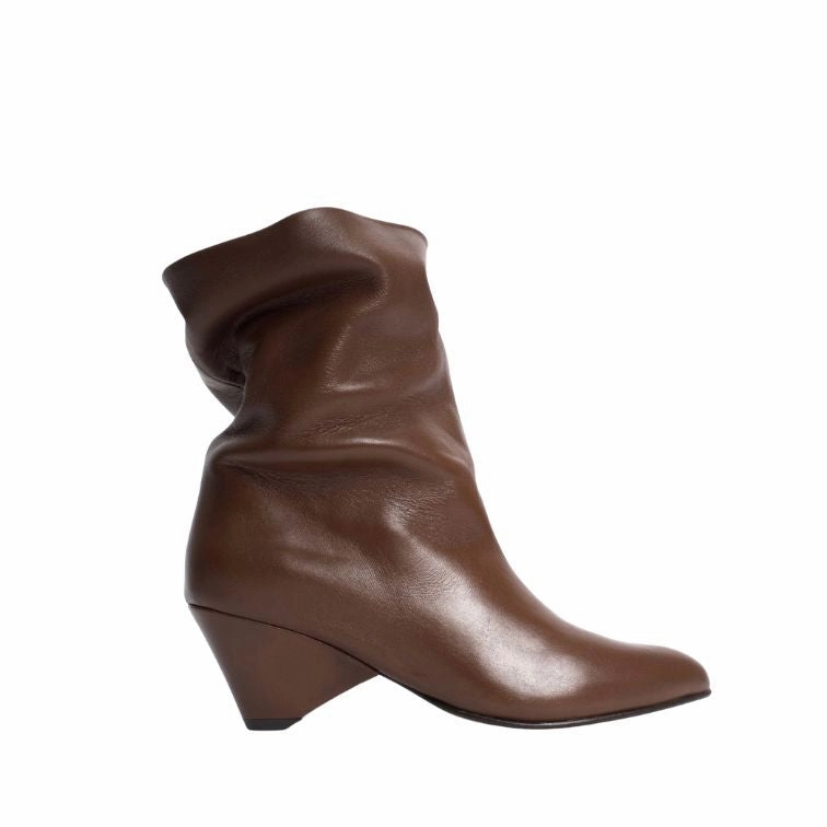 Winter Vintage Genuine Leather Drawstring Ankle Boots Reviews Anonymous Copenhagen- Vully 50 Triangle Soft Calf Chocolate