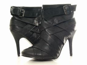 Sicherheitsschuhe Lederfutter Damen Ankle Boots / Stiefelette Black # 31