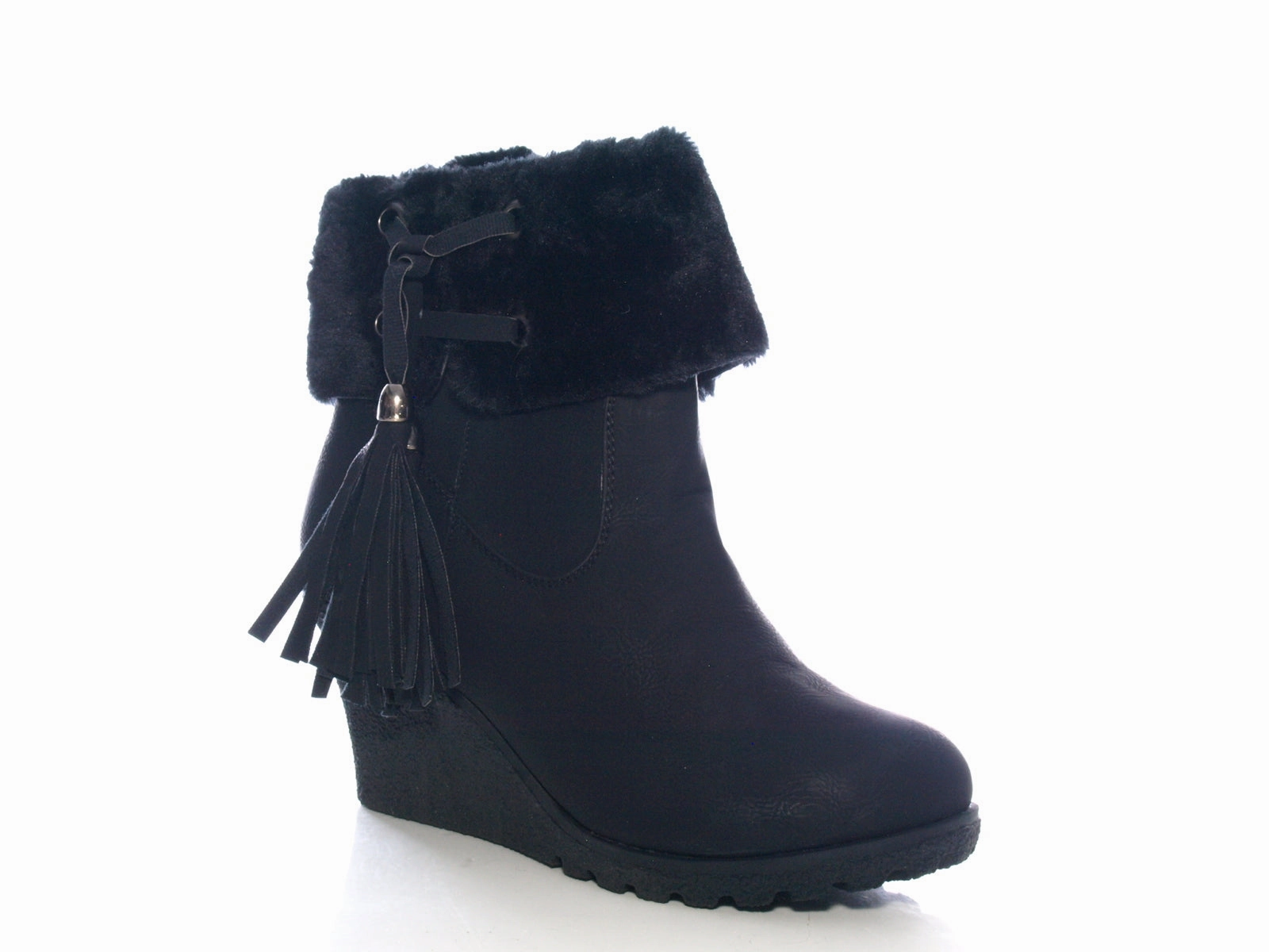 Damen Keilabsatz Stiefelette Boots Black # 211 Sicherheitsschuhe Wasserdicht Atmungsaktiv Metallfrei S3 Größe