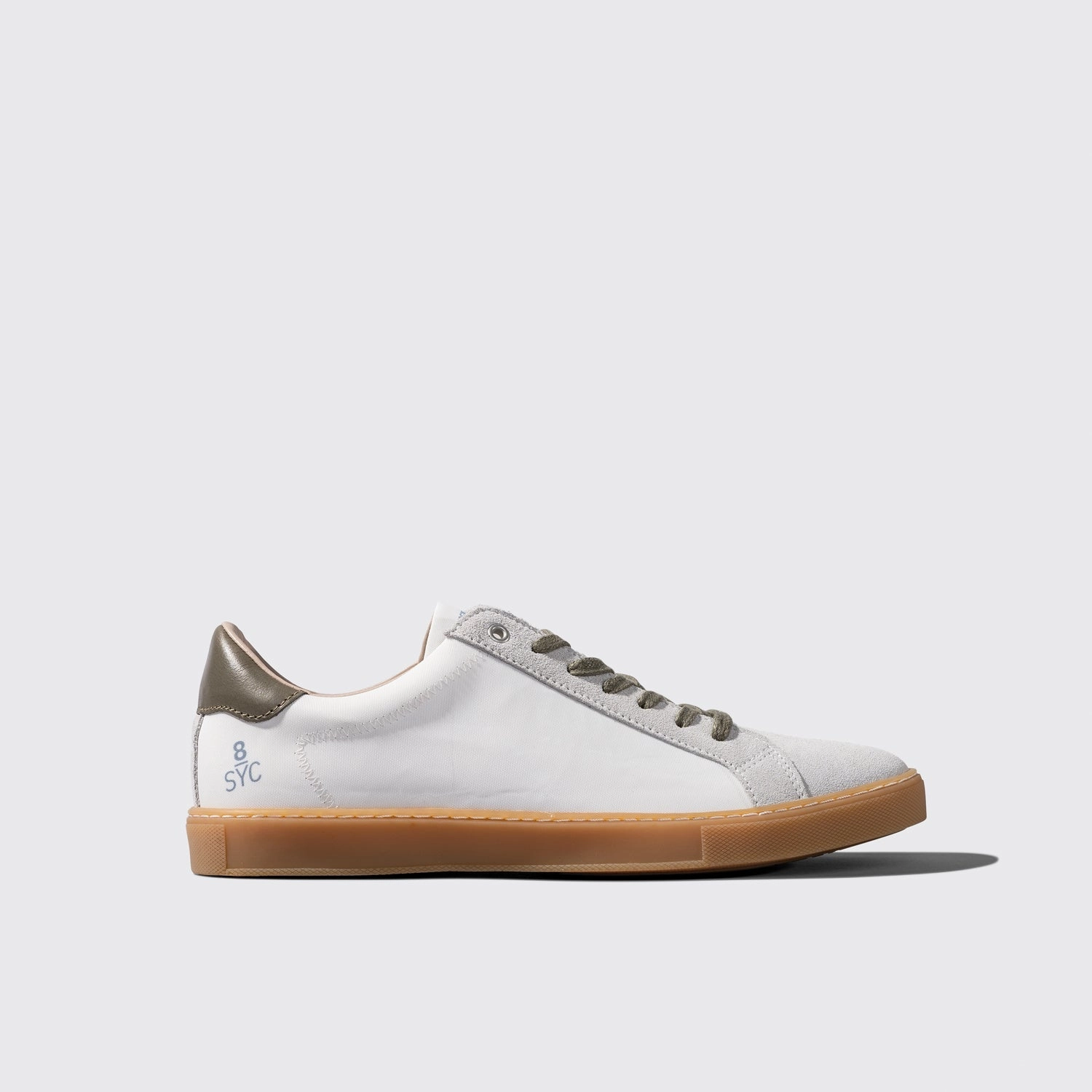 ANUTA ISLAND Herren Sneaker - olive Silberfarbene Sneaker