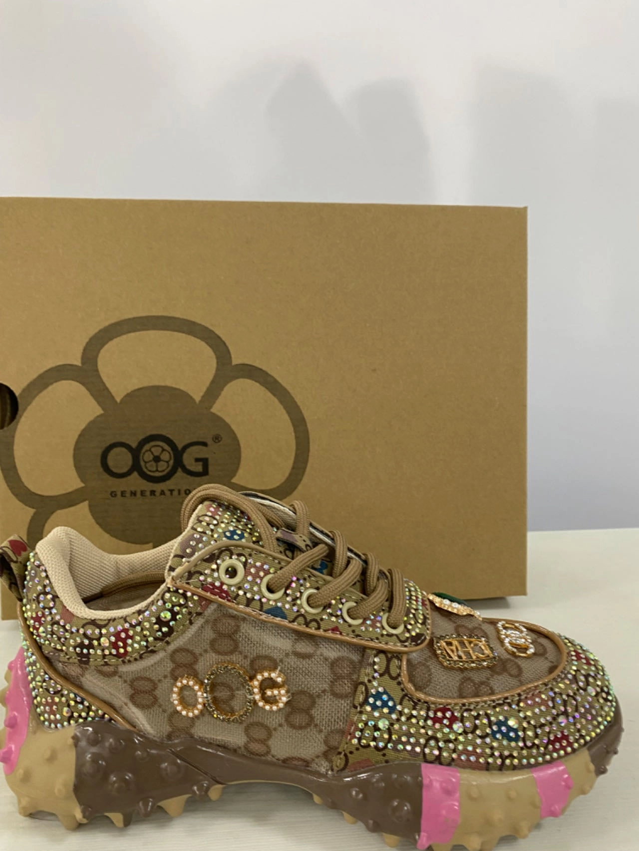 Army Sneaker AQ720 Brown OOG Damen Sneaker (EU)