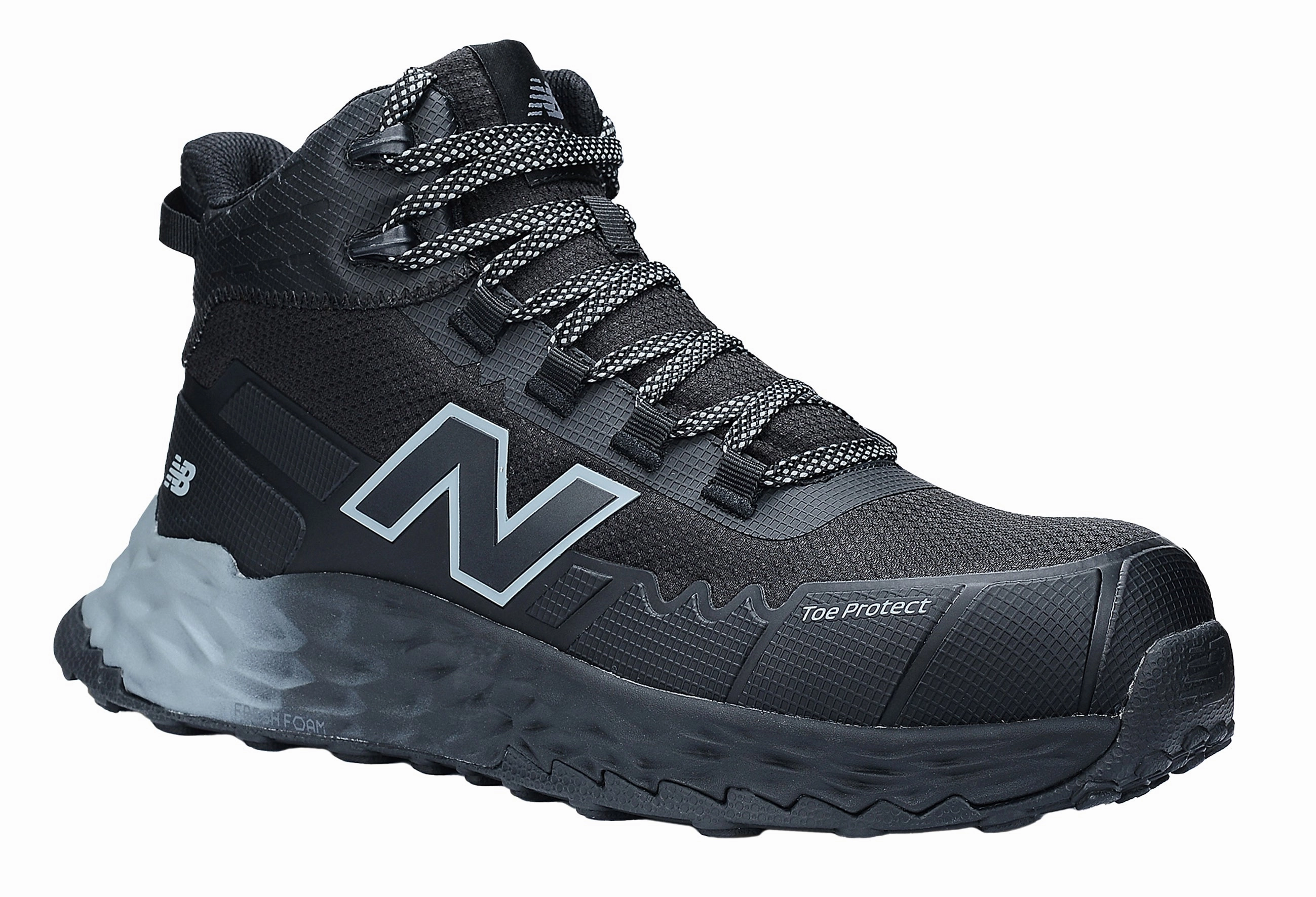 Sicherheitsschuhe Sale New Balance Cremorne Mid, S3 Sicherheitsstiefel ESD HRO FO, schwarz / grau, Weite 2E, EN ISO 20345