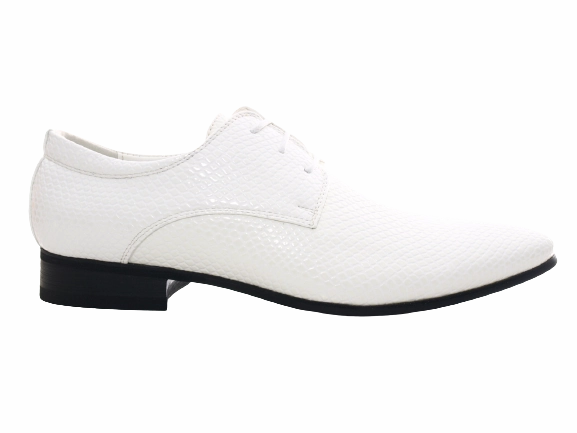 Outdoor Kletter Sicherheitsschuhe Herren Business Designer Halbschuhe Anzug Schnrr Schuhe Abendschuhe Lack Optik White # 287-72