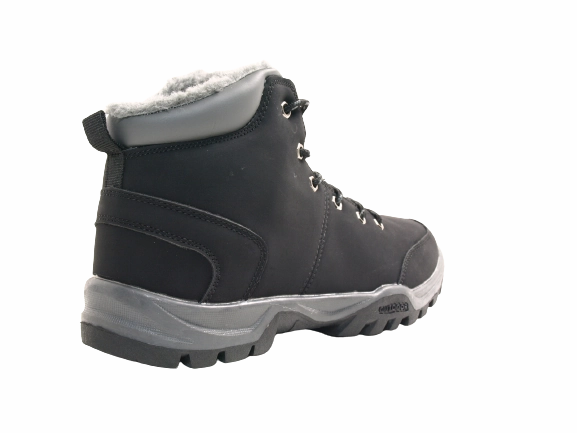 Herren Winter Schnrr Stiefeletten Boots warm gefttert Black # 19087 Sicherheitsschuhe Test S2