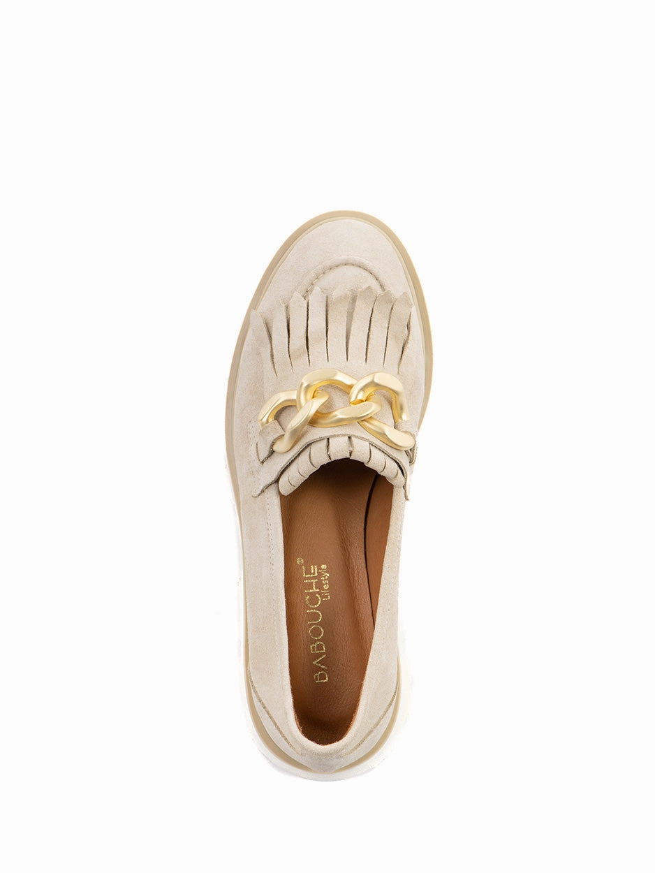 Logan | Chunky Loafer Beige Otello Loafers