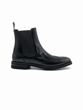 Stratham Heights Ankle Boots Herrenschuh Malaga Budapester - Kalbsleder Schwarz ( Premium Extra Light )