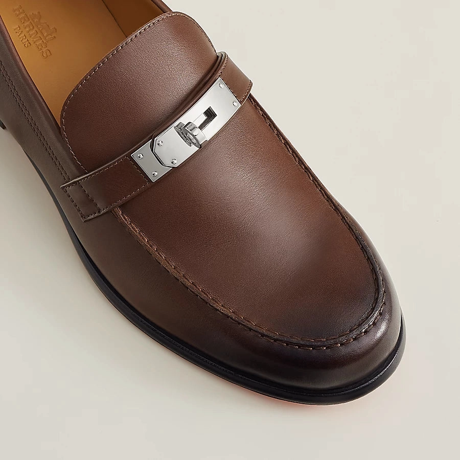 HERMES DESTIN LOAFFER BROWN MEN SHOES All Saints Loafers