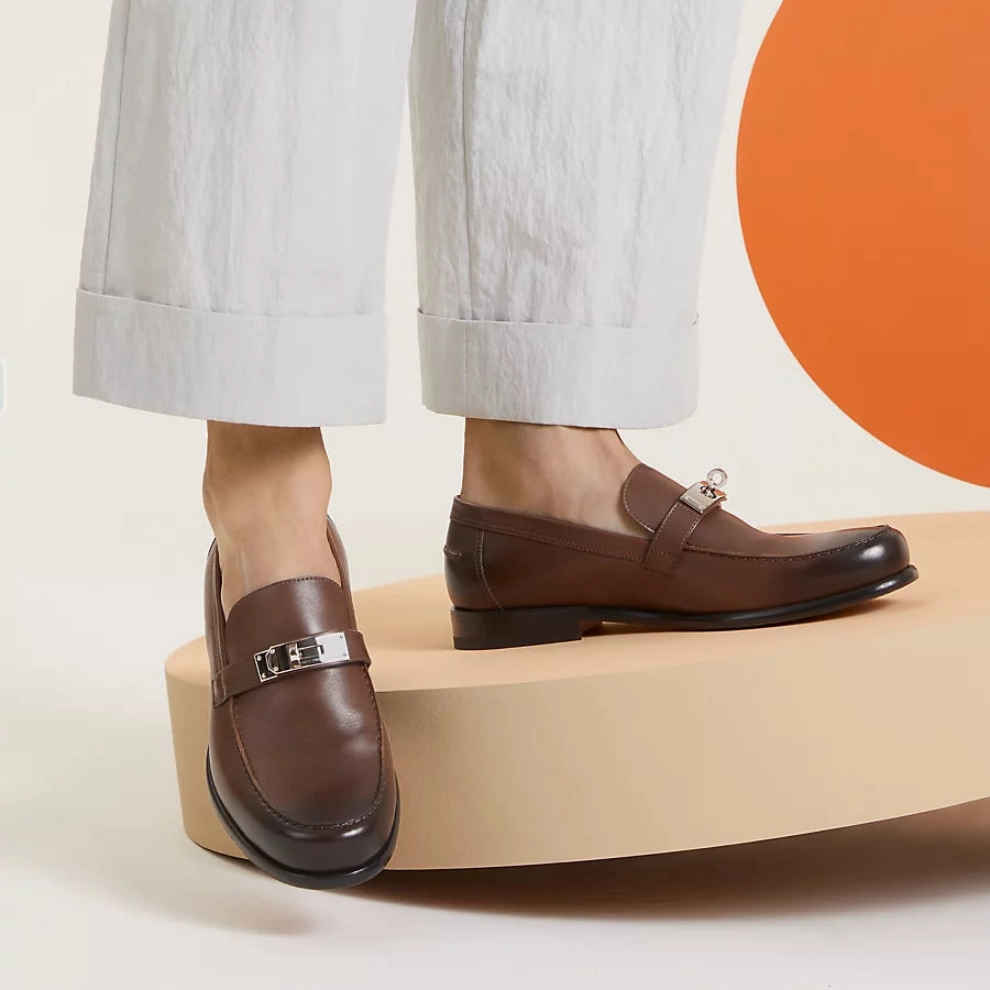 Loafers Bex HERMES DESTIN LOAFFER BROWN MEN SHOES