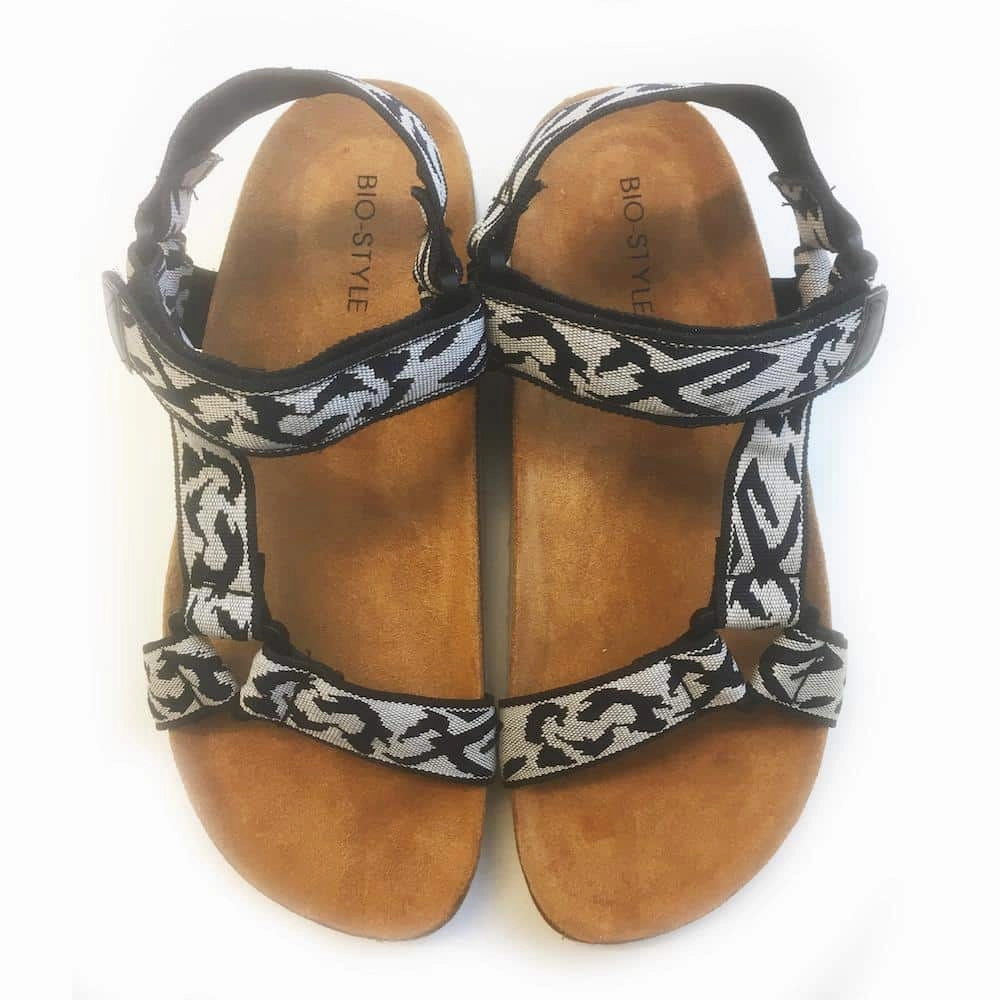 Sandalen schwarz / grau Unisex - Modell Bio Style Sandalen Auf Französisch