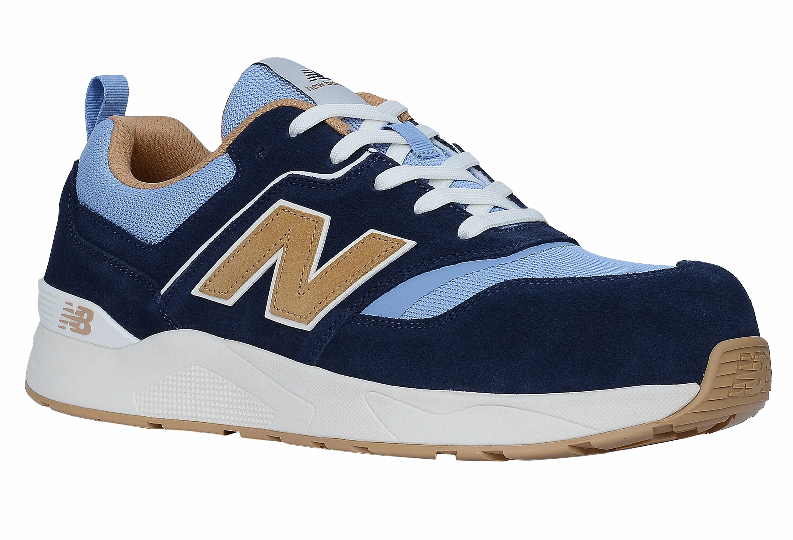 Sicherheitsschuhe 1960 New Balance Elite Lite, Sicherheitsschuh S1P S1 ESD HROe, S1 PL HRO FO SC SR, blau / coffee