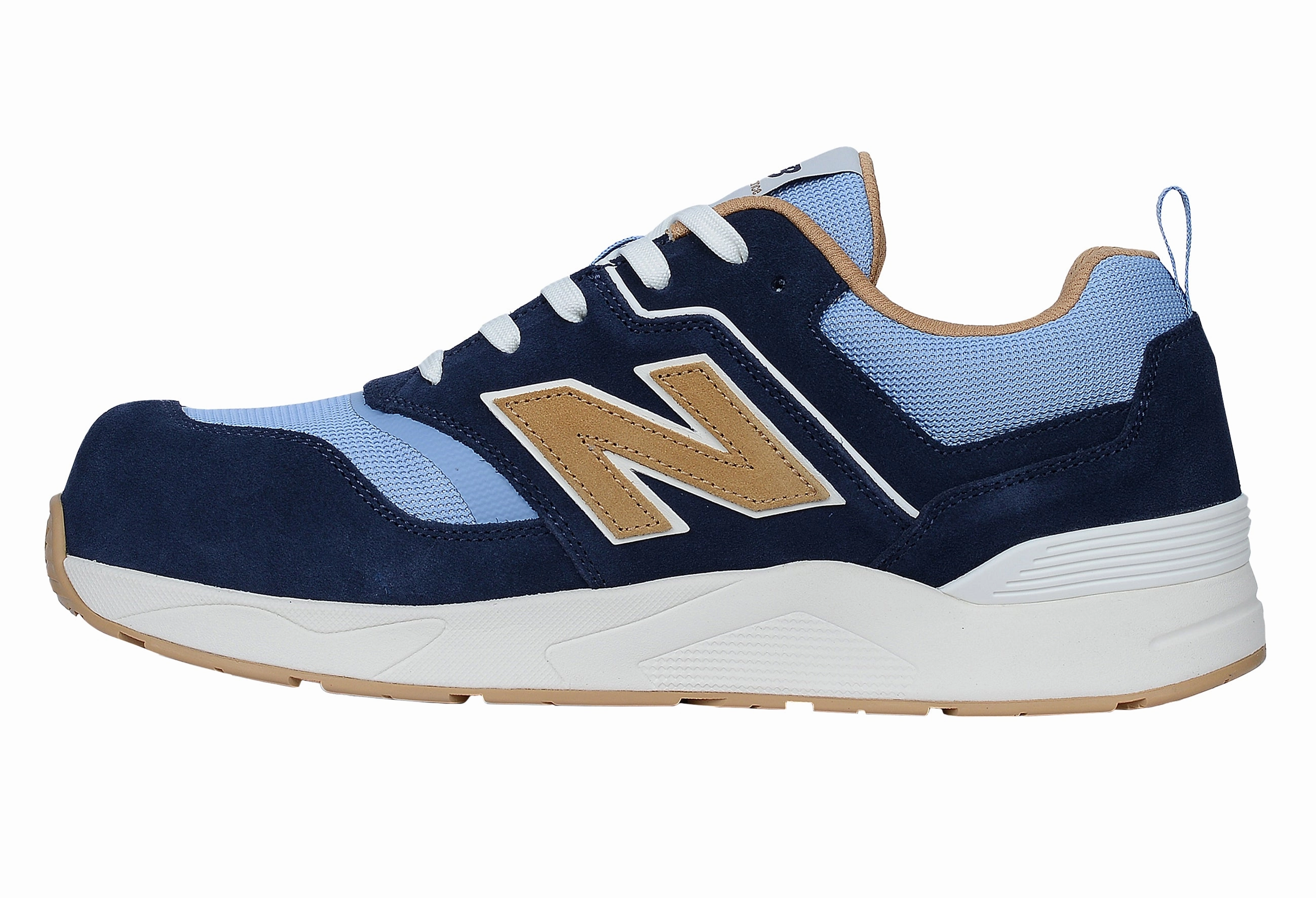 New Balance Elite Lite, Sicherheitsschuh S1P S1 ESD HROe, S1 PL HRO FO SC SR, blau / coffee S1 Sicherheitsschuhe Leicht