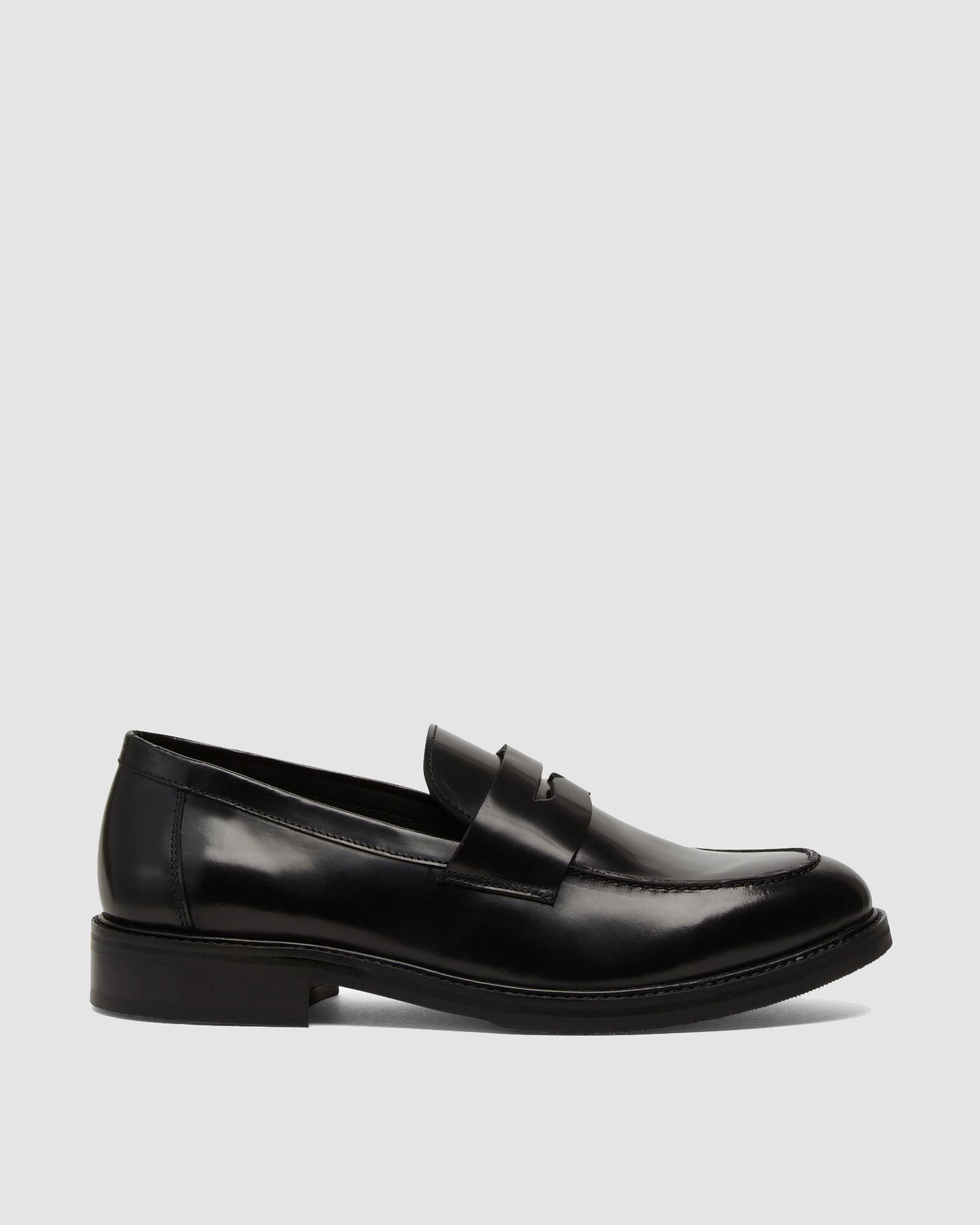Gathered Split Leather Loafers Samson Leather Loafer