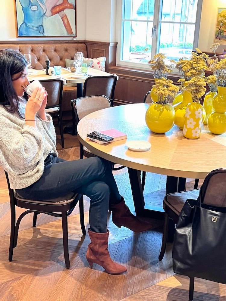 Anonymous Copenhagen- Vully Stiletto Calf Suede Chocolate Sekretärin Stiefel