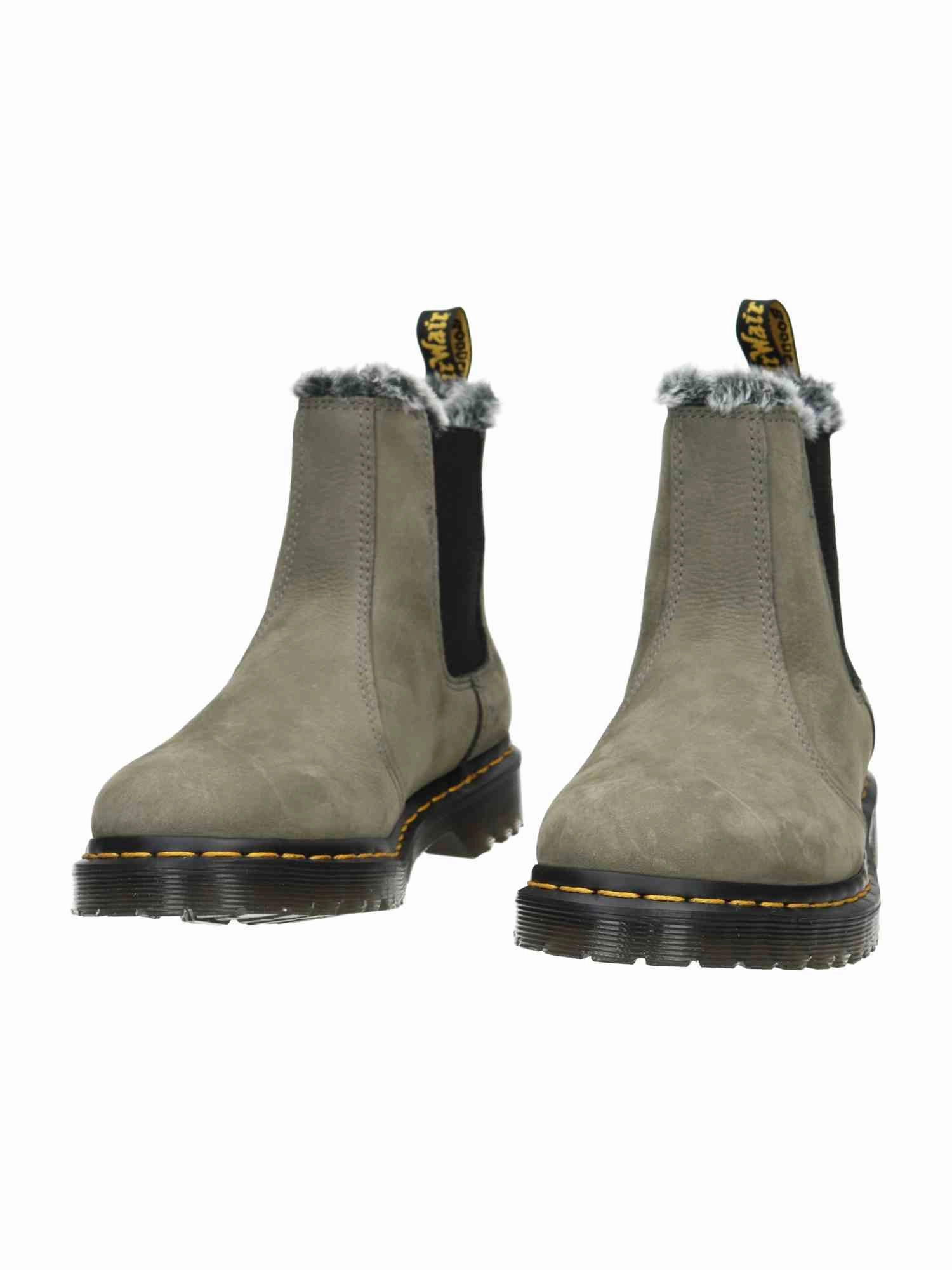 Stacked Heel Ankle Boots 2976 Leonore Milled Nubuck Wp nickel gre