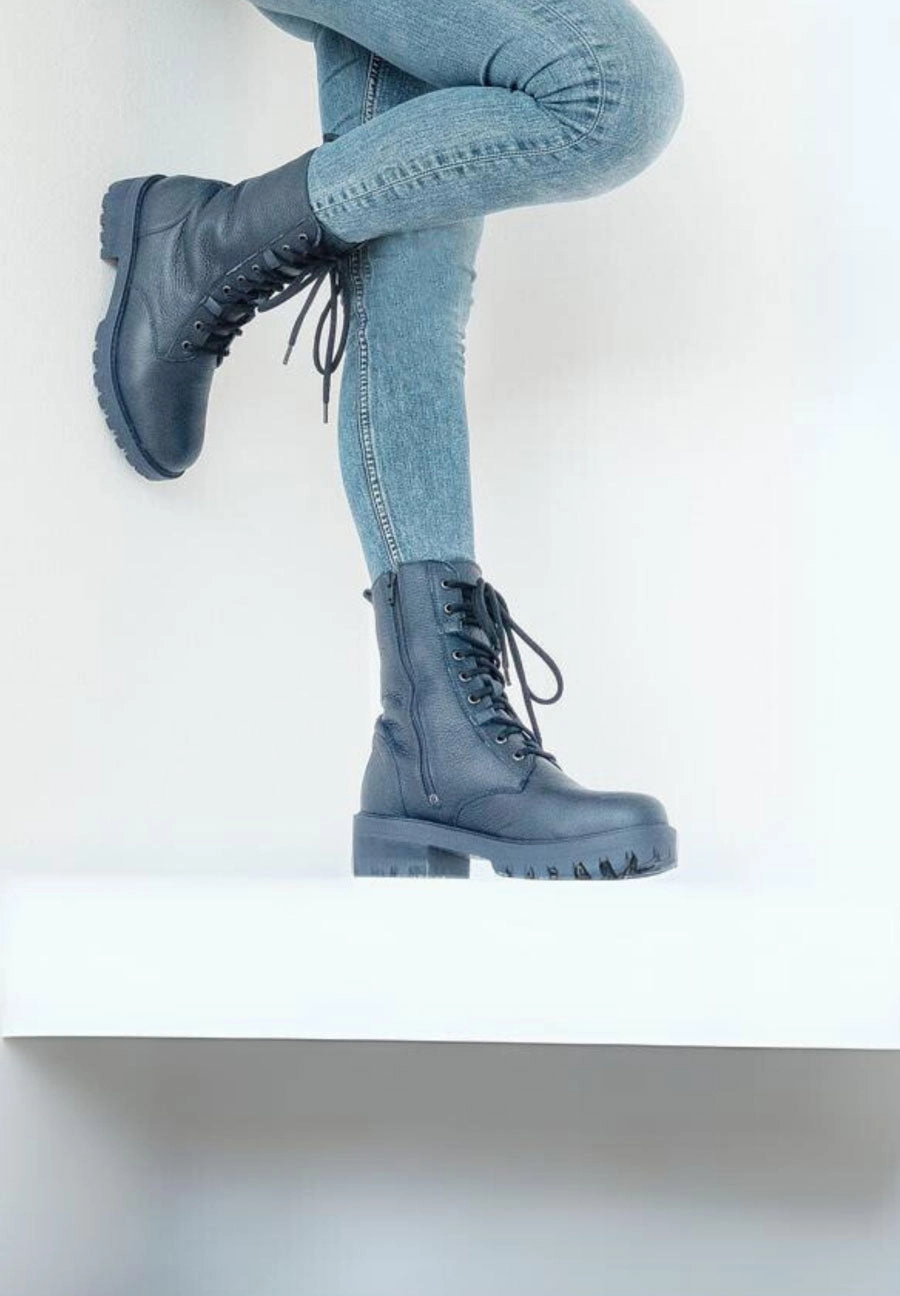 attraktive Stiefelette Hirschleder